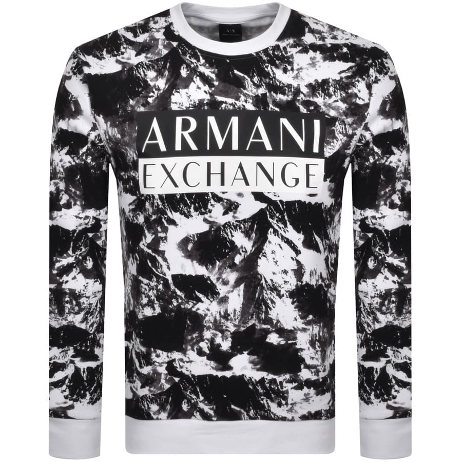 armani exchange white sweatshirt