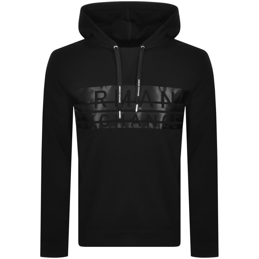 Armani Exchange Logo Hoodie Black Mainline Menswear Denmark The armani exchange men's sweatshirt and knitwear selection offers fashions inspired by 90s britpop — which has recently roared back into vogue — combined with retro preppy looks, both reinterpreted to convey a completely new look for people who live a dynamic lifestyle filled with city adventures and. armani exchange logo hoodie black