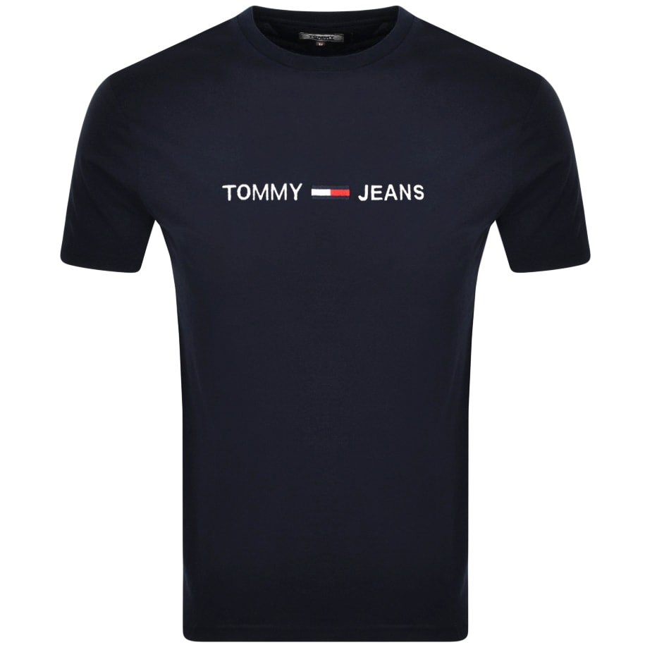 tommy jeans t shirt navy blue