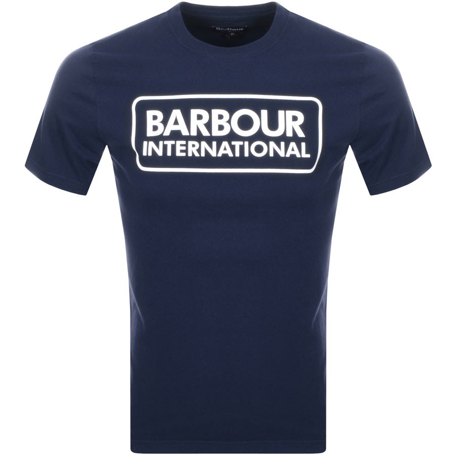barbour international logo t shirt