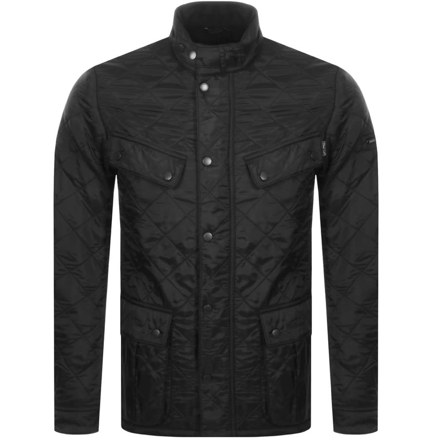 barbour ariel quilted jacket black