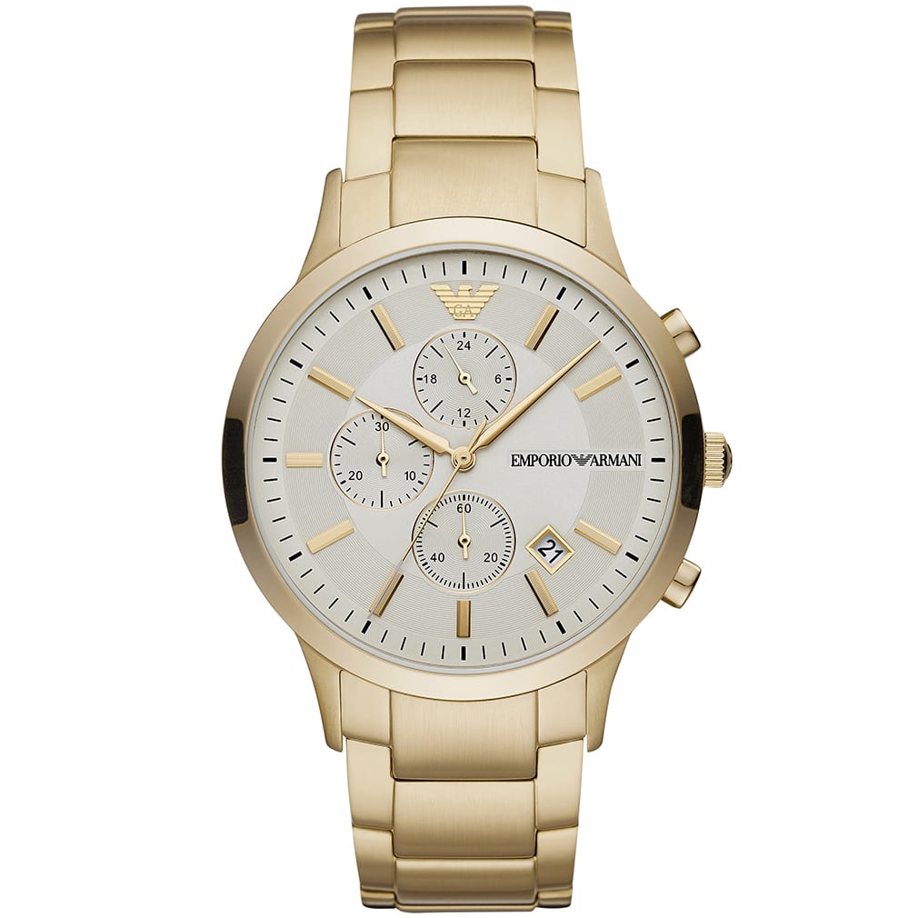emporio armani watches gold