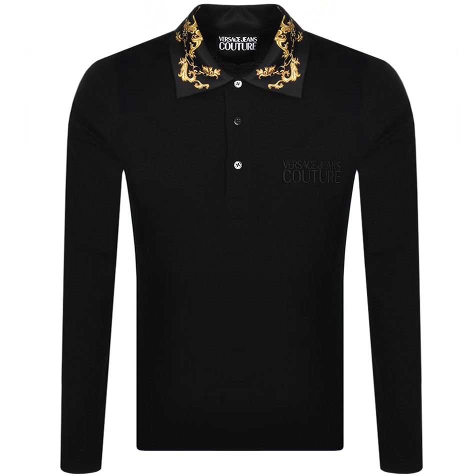 Versace long sleeve polo clearance