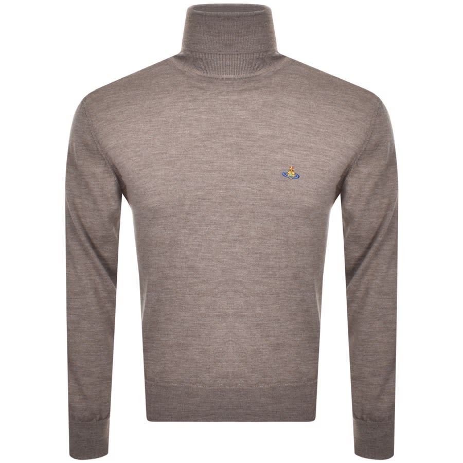 mens designer roll neck jumper