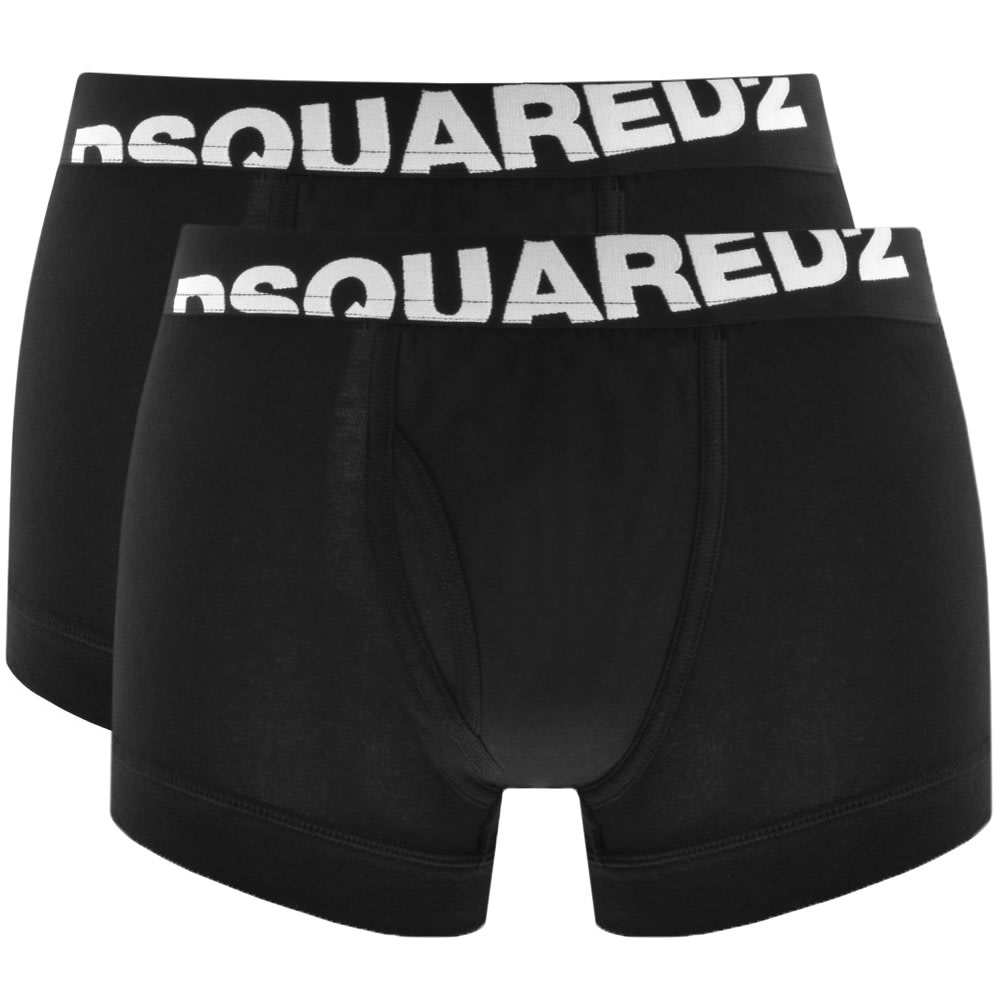 DSQUARED2 Underwear Double Pack Trunks Black | Mainline Menswear