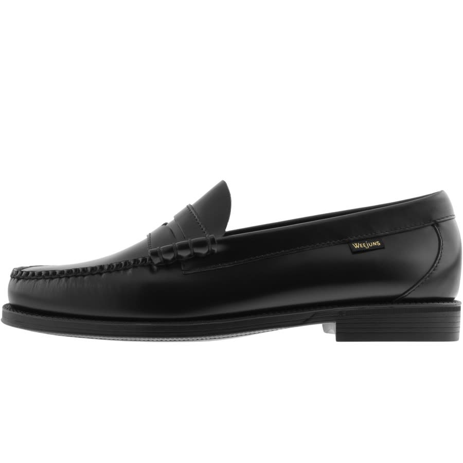 gh bass black loafers