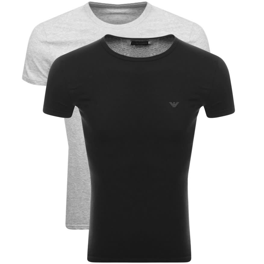 emporio armani 2 pack crew neck t shirts
