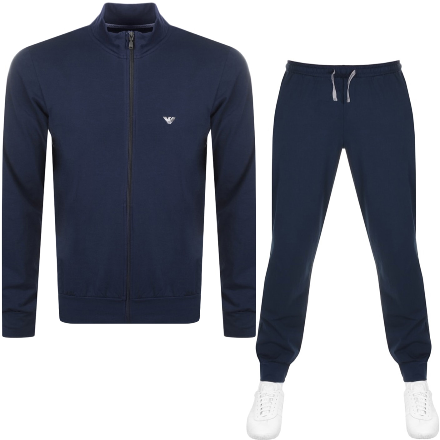 navy blue armani tracksuit