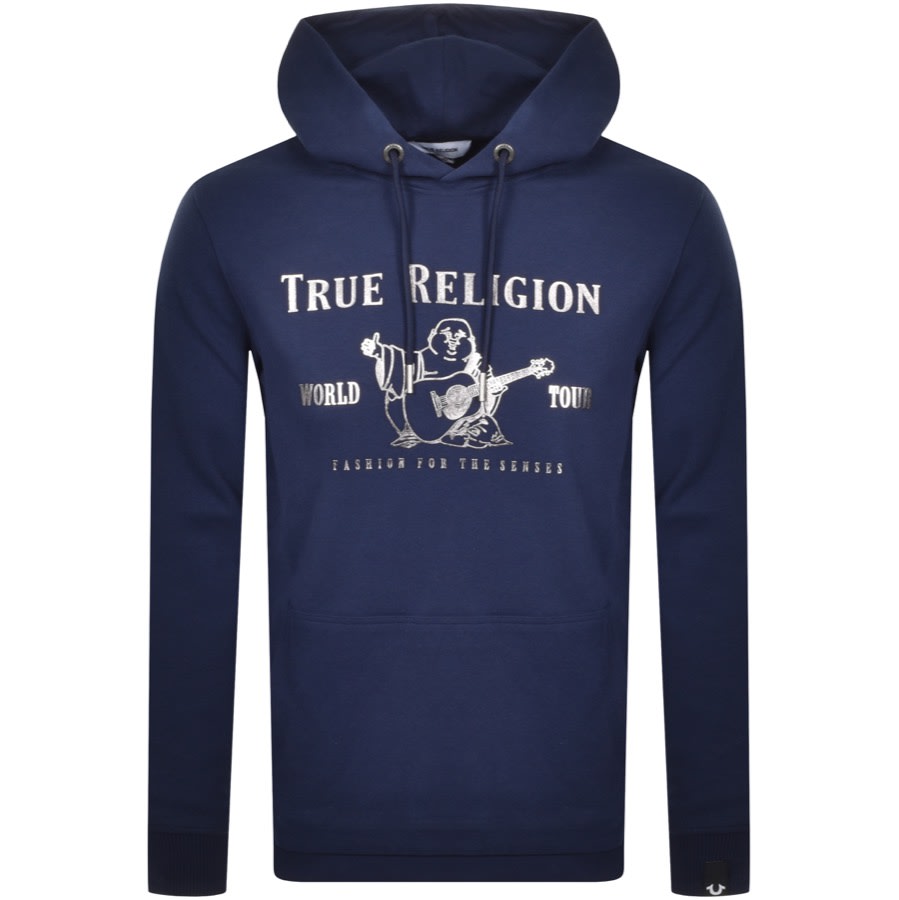 navy true religion hoodie