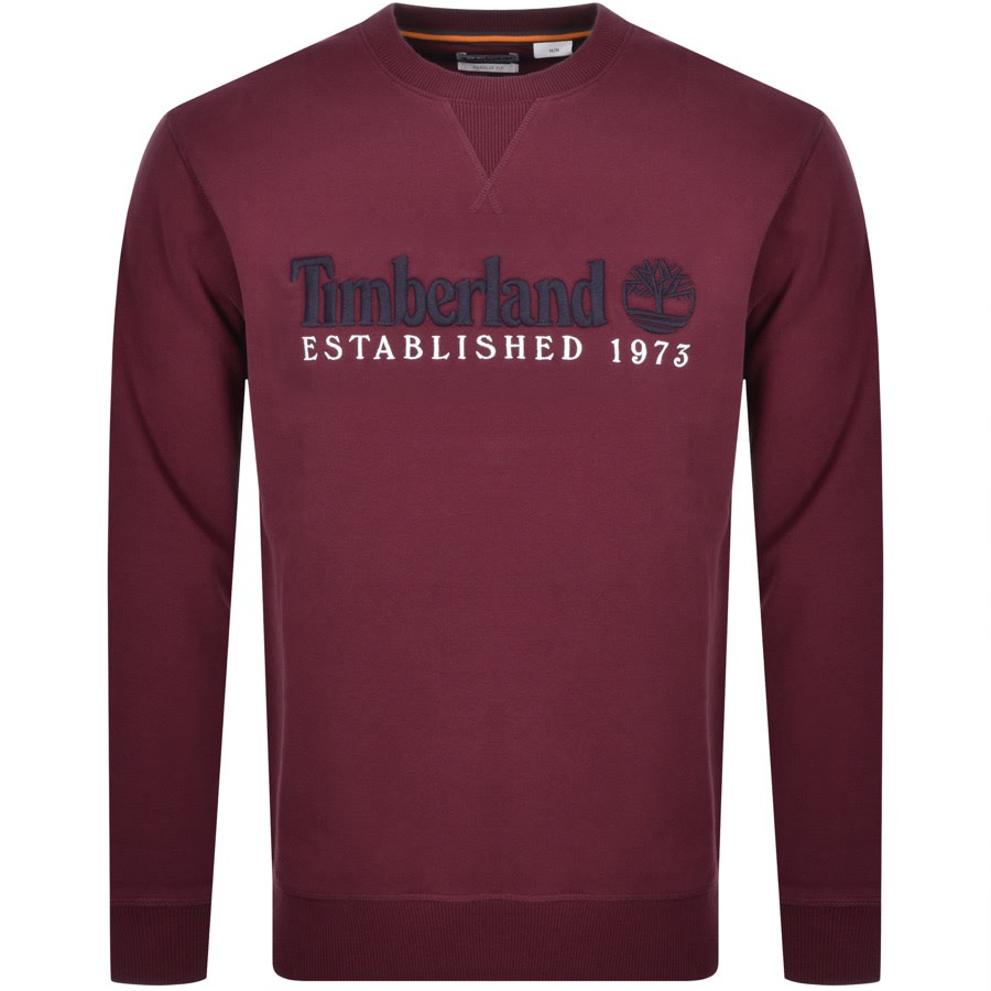 burgundy timberland hoodie