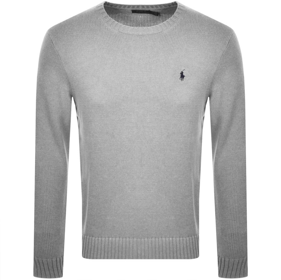 ralph lauren grey knitted jumper
