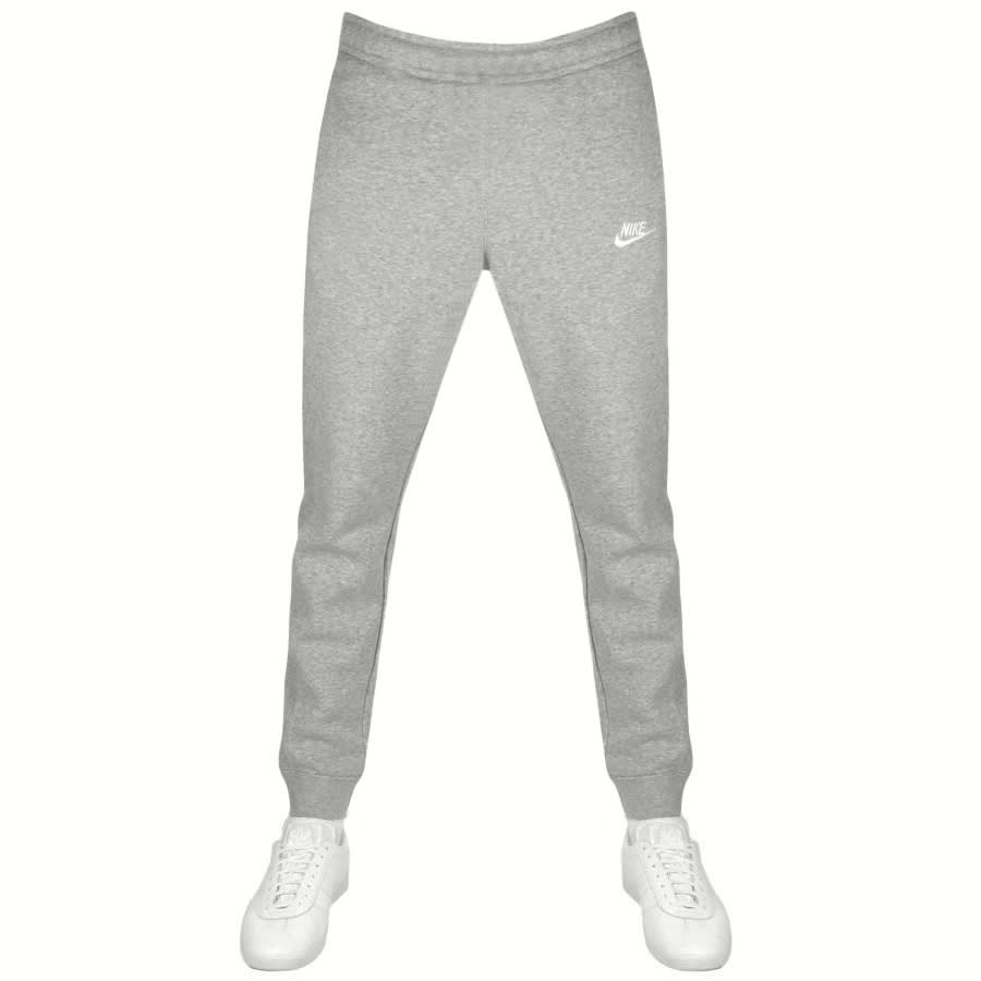 grey nike club joggers