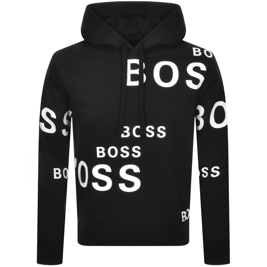 boss hoodie black