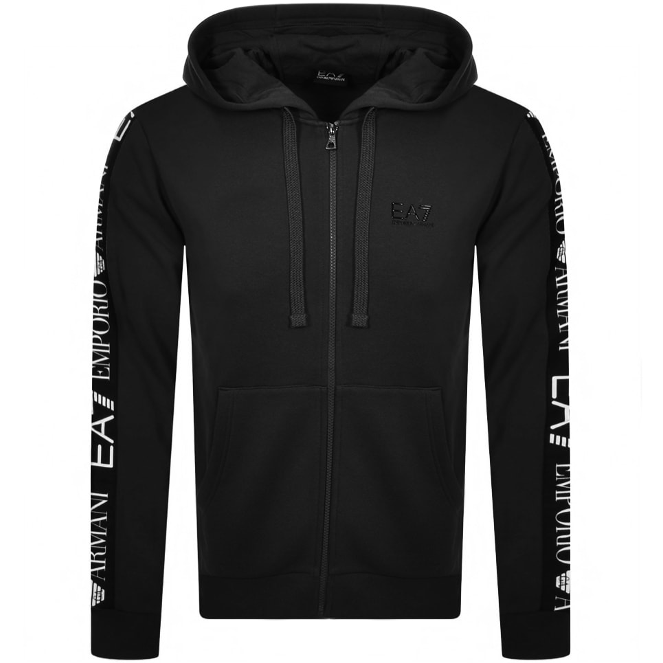 emporio armani full zip hoodie black