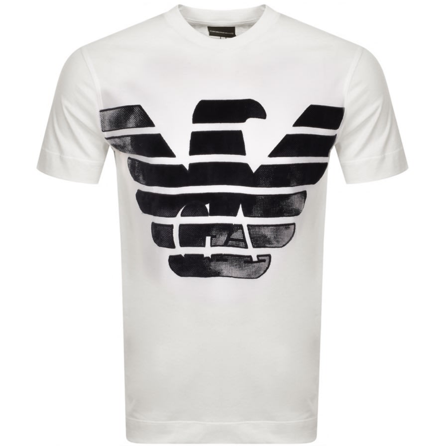 emporio armani logo crew t shirt