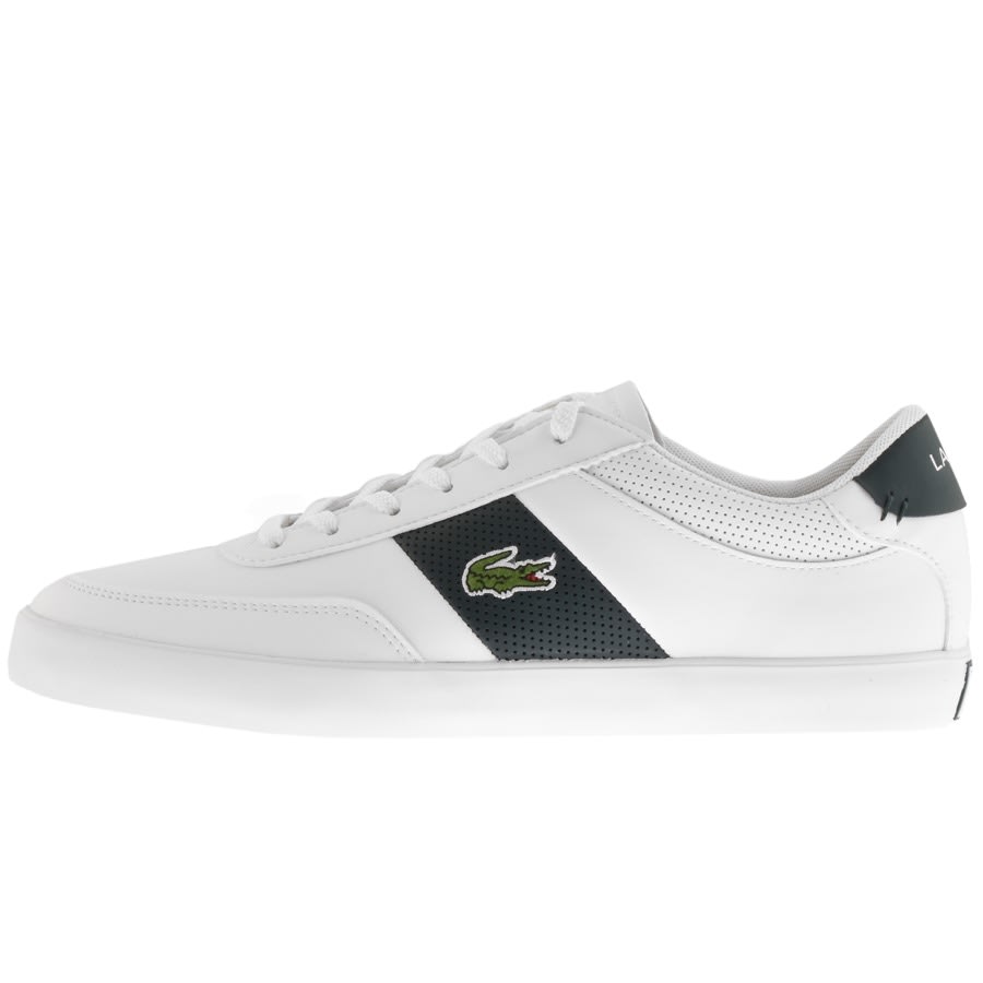lacoste court master trainers white