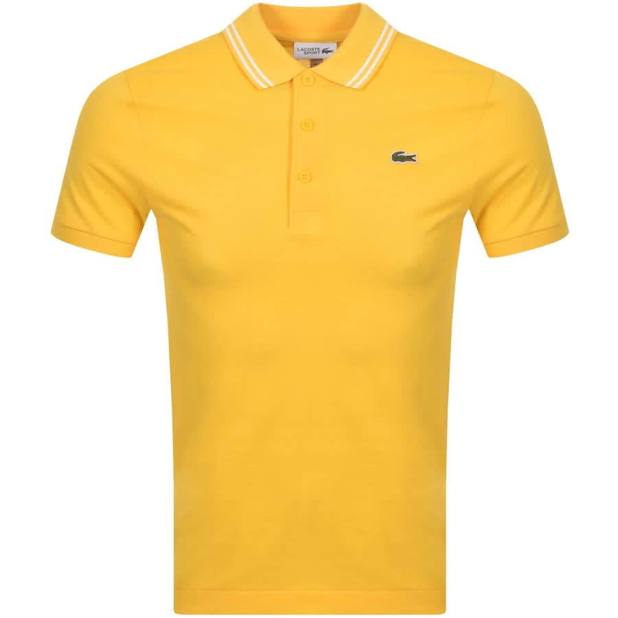 Lacoste Sport Polo T Shirt Yellow 