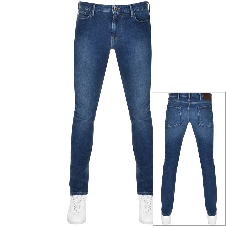 mens blue armani jeans