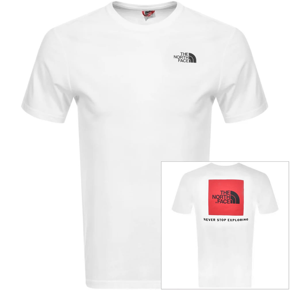 north face top white