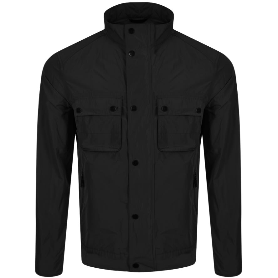 barbour stannington jacket black