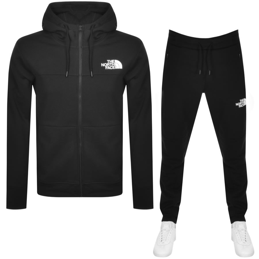 Black north face tracksuit