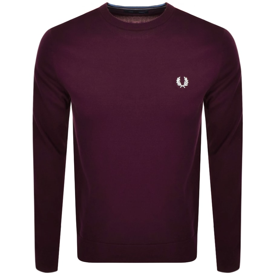 fred perry burgundy jumper