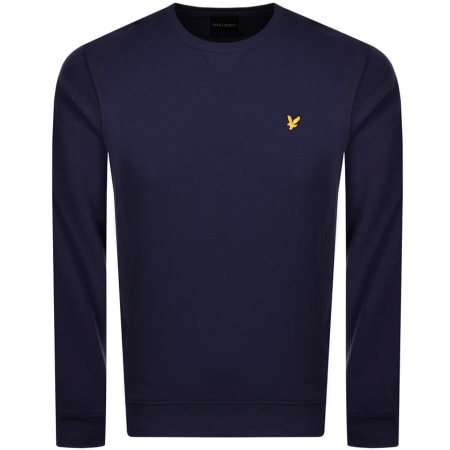 Product image for Lyle And Scott Crew Neck Sweatshirt Navy