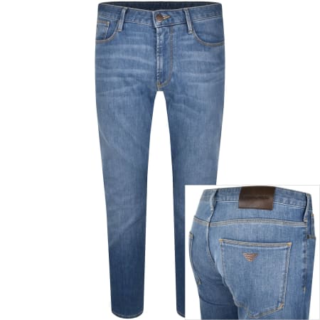Product image for Emporio Armani J06 Slim Jeans Light Wash Blue