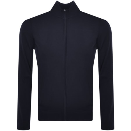 Product image for BOSS Balonso Full Zip Knit Jumper Navy