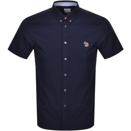 Product image for Paul Smith Zebra Short Sleeved Shirt Navy