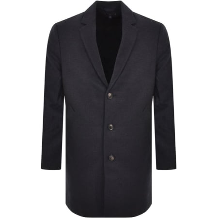 Product image for Tommy Hilfiger Pattern Wool Jacket Navy