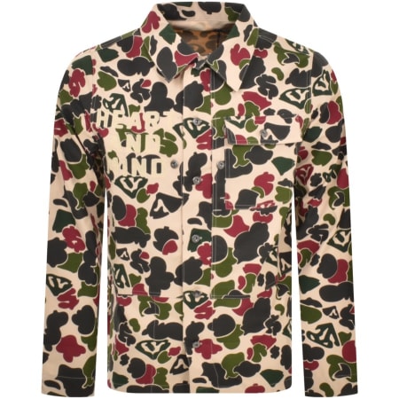 Product image for Billionaire Boys Club Camo Overshirt Beige