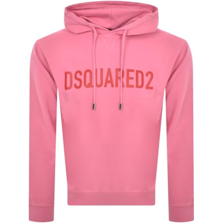 Product image for DSQUARED2 Logo Pullover Hoodie Pink