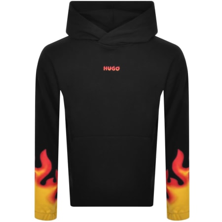 Product image for HUGO Droma Logo Hoodie Black