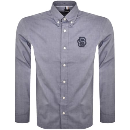 Product image for BOSS S Owen BD Long Sleeve Shirt Navy