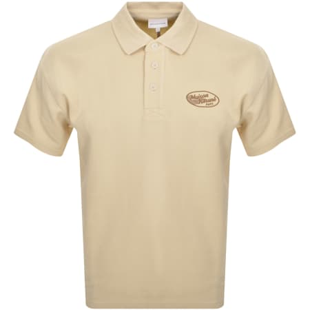 Product image for Maison Kitsune Logo Polo T Shirt Beige