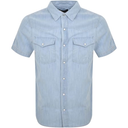 Product image for True Religion Big T Western Shirt Blue