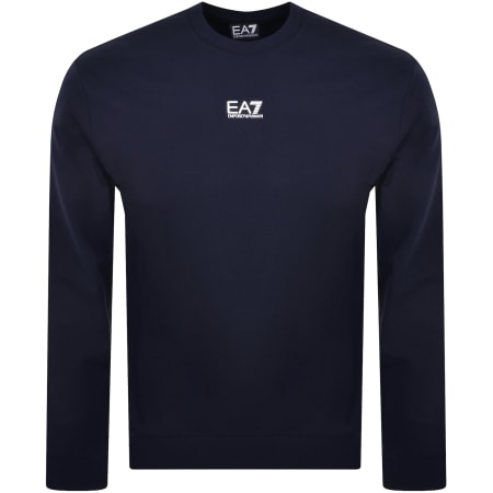 Product image for EA7 Emporio Armani Logo Sweatshirt Navy