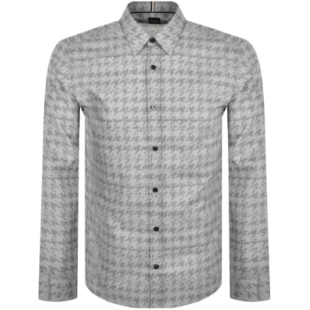 Product image for BOSS Liam Kent Long Sleeve Shirt Grey