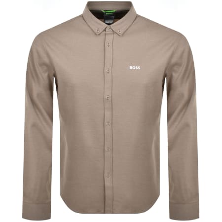 Product image for BOSS B Motion Regular Fit Stretch Shirt Brown