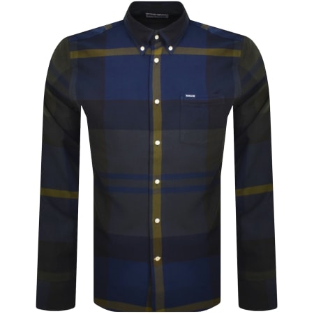 Product image for Barbour Dunoon Check Long Sleeved Shirt Green