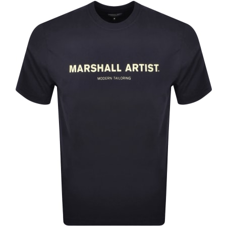 Product image for Marshall Artist Coastal Erosion T Shirt Navy
