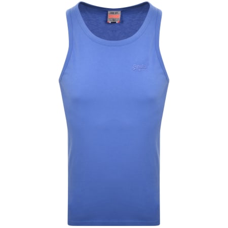 Product image for Superdry Essential Logo Vest Blue