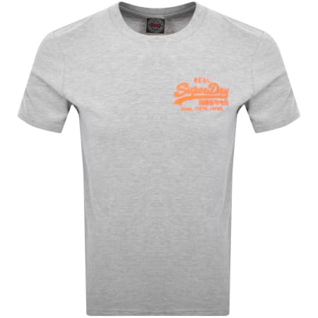 Product image for Superdry Embroidered T Shirt Grey