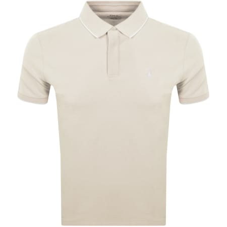 Product image for Ralph Lauren Custom Slim Polo T Shirt Beige