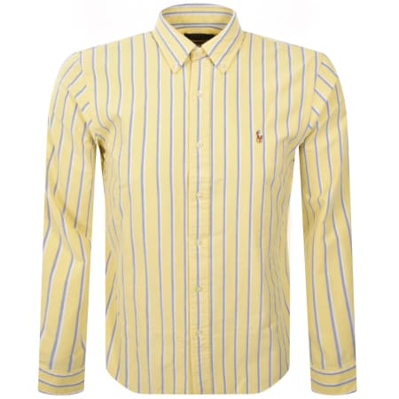 Product image for Ralph Lauren Stripe Long Sleeve Shirt Yellow