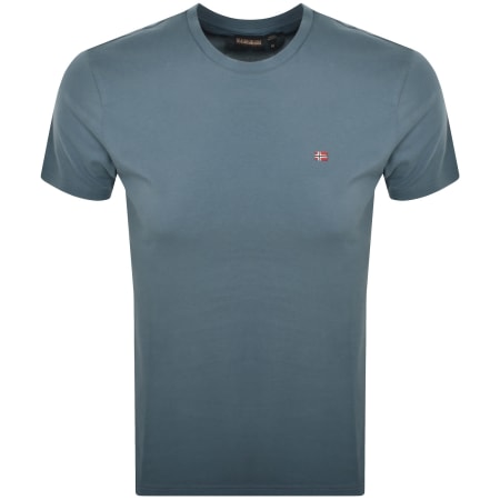 Product image for Napapijri Salis Sum Logo T Shirt Grey