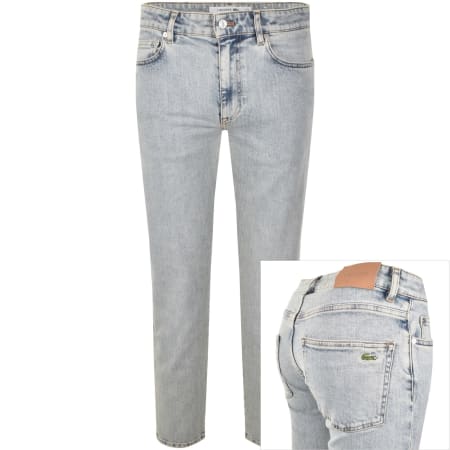 Product image for Lacoste Slim Fit Light Wash Jeans Blue