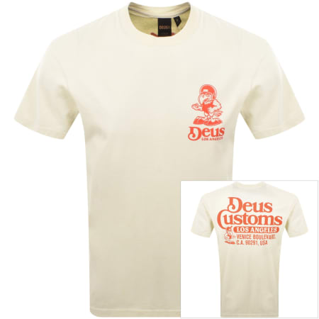 Product image for Deus Ex Machina Raptor Box Fit T Shirt Cream
