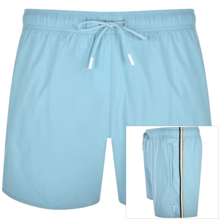 Product image for BOSS Iconic Swim Shorts Light Blue